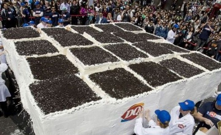 La torta helada más grande del mundo 
