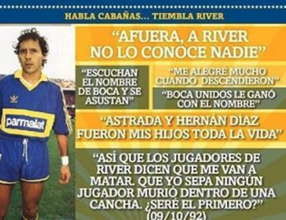 Video - Los mejores goles de Roberto Cabañas con la camiseta de Boca y sus  frases más picantes contra River 