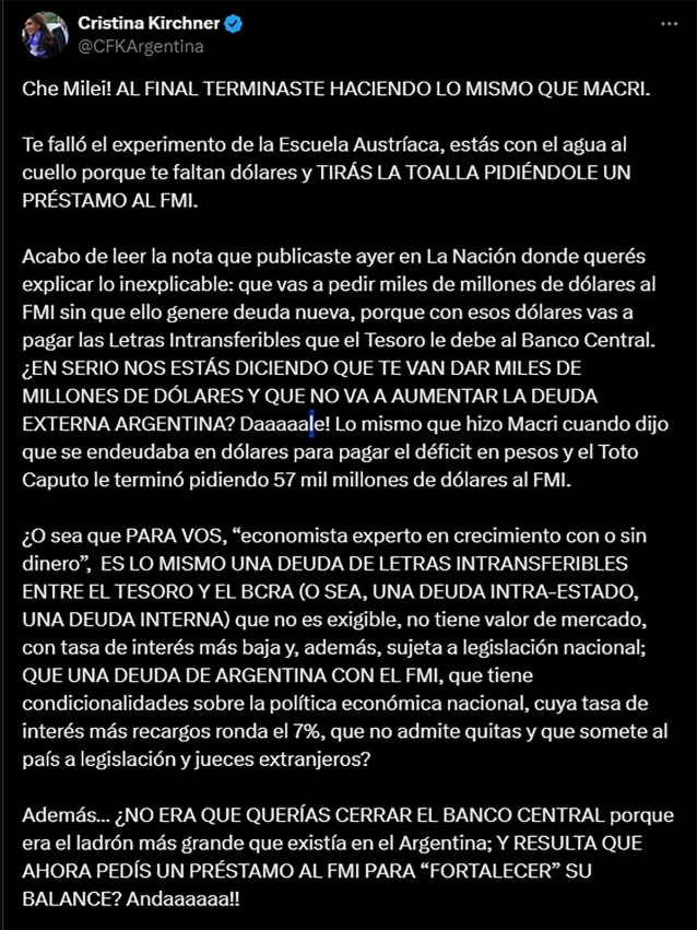 critica de cfk